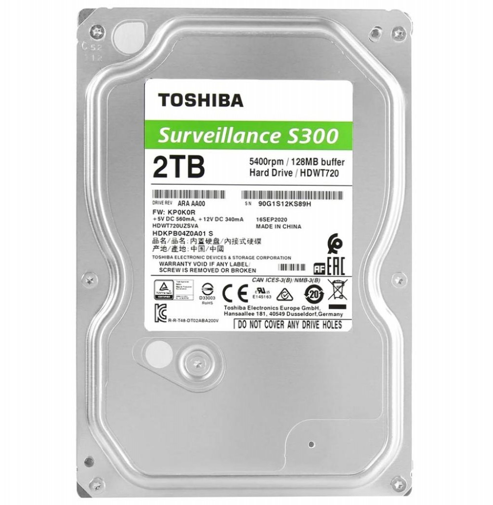 HD SATA3  2TB Toshiba Surveillance S300 (HDWT720UZSVA)