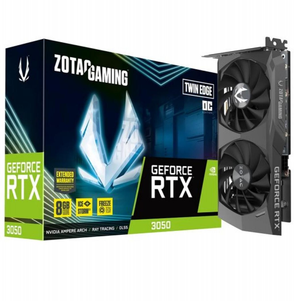 Placa de Vídeo  6GB EXP. GF-RTX3050 Zotac Gaming ZT-A30510L-10L