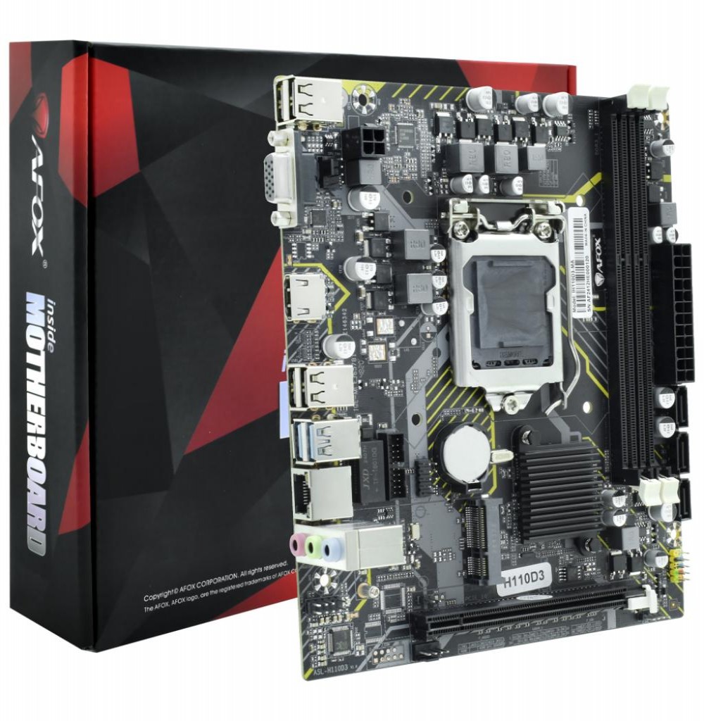Placa mãe Intel (1151) Afox IH110D3-MA Ddr3