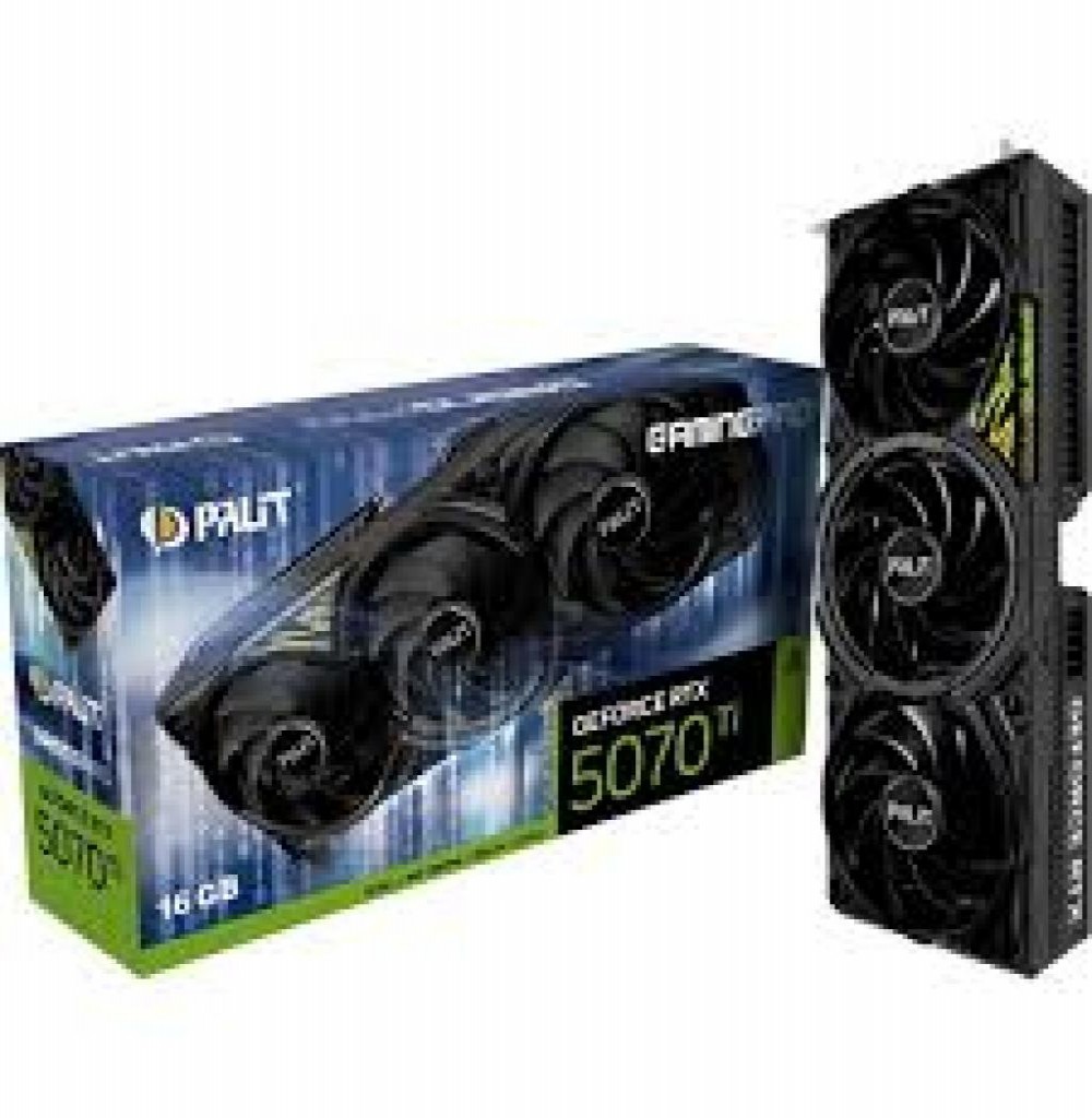 Placa de Video 16GB Exp. Gf-Rtx5070TI Palit Gamingpro V1 NE7507T019T2-GB2031Y