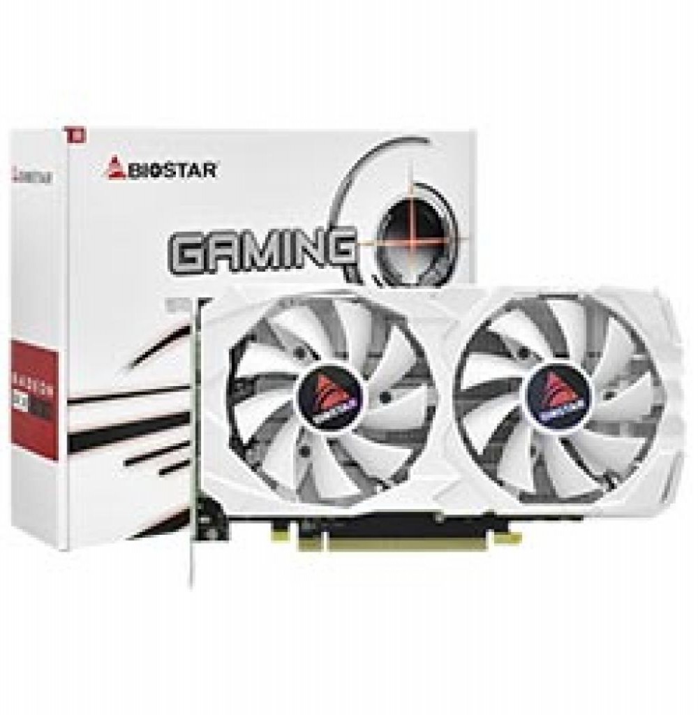 Placa de Vídeo 8GB EXP. RX580 Biostar Gaming White VA5825RQ82