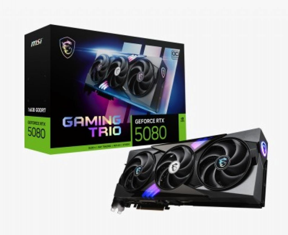 Placa de Vídeo 16GB Exp. GF-RTX5080 Msi Gaming Trio Oc 912-V531-026
