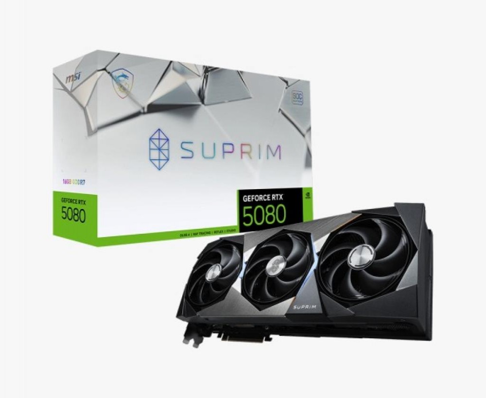 Placa de Vídeo 16GB Exp. GF-RTX5080 Msi Suprim Soc 912-V531-028