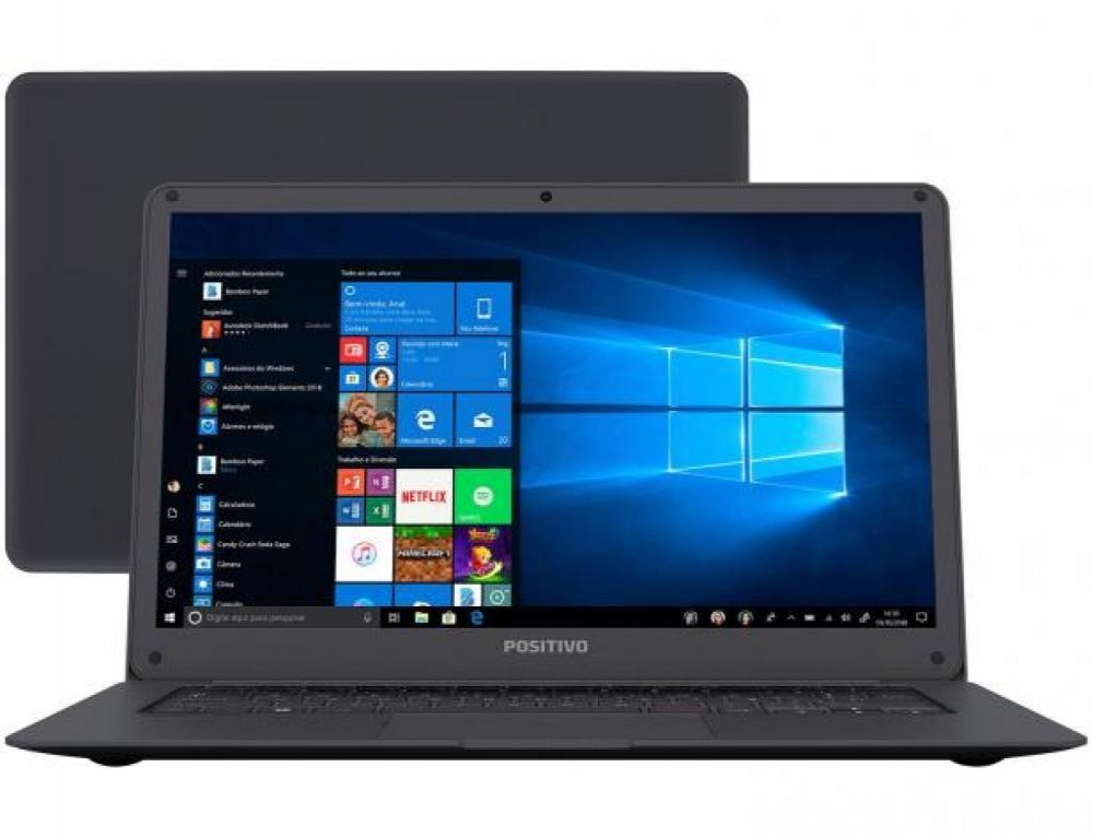 Notebook Positivo Q232A Atom 1.9/2/32/C/14.1" Preto