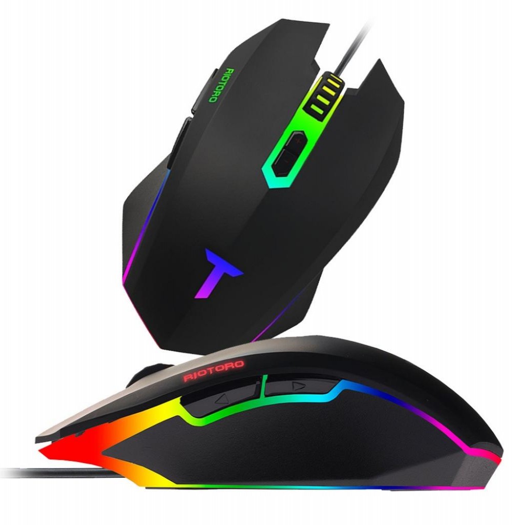 Mouse Gamer Riotoro Uruz Z5 RGB MR-400C 4000DPI