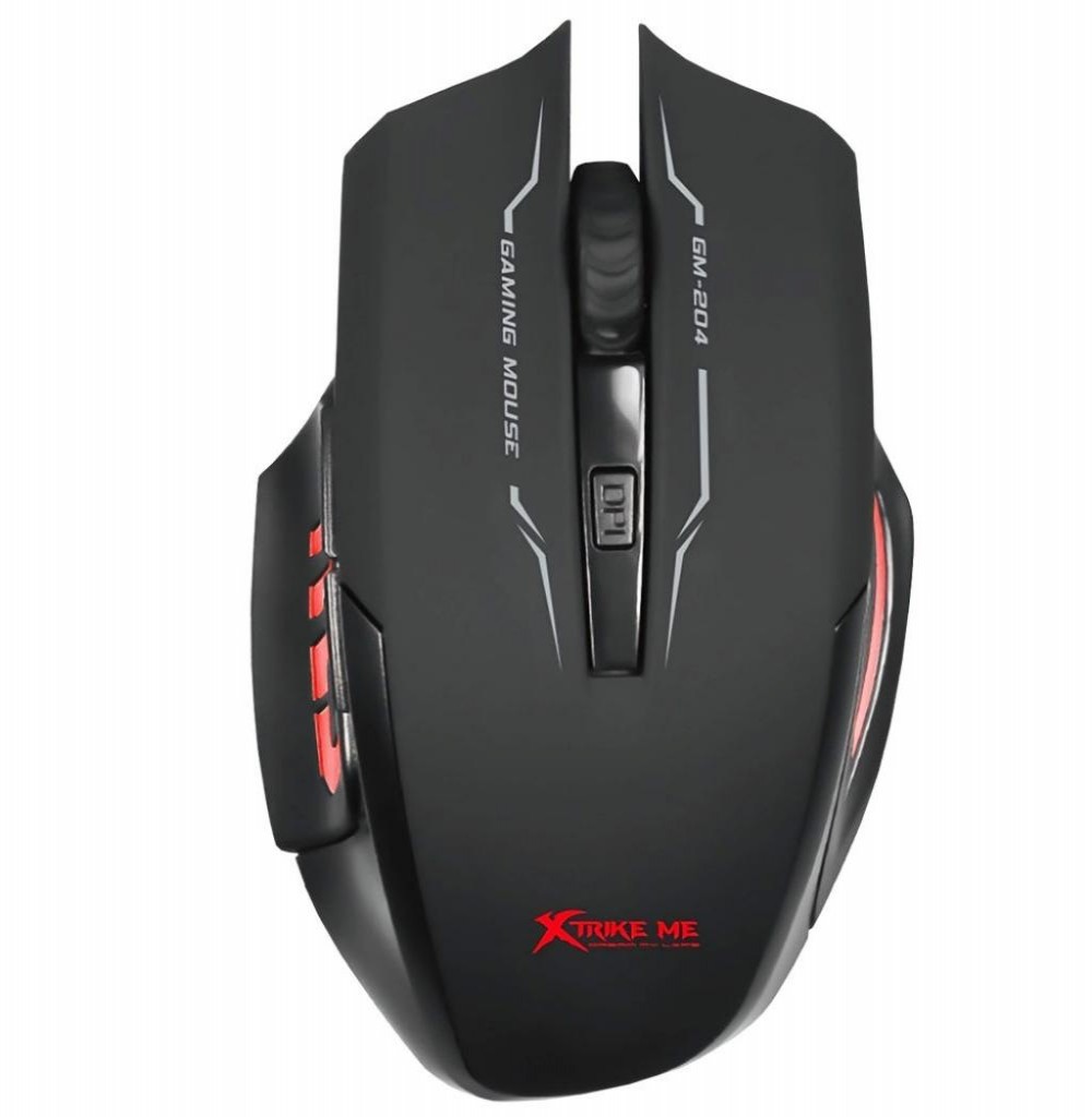 Mouse Gaming Xtrike Me GM-204 com fio 3200DPI USB Preto