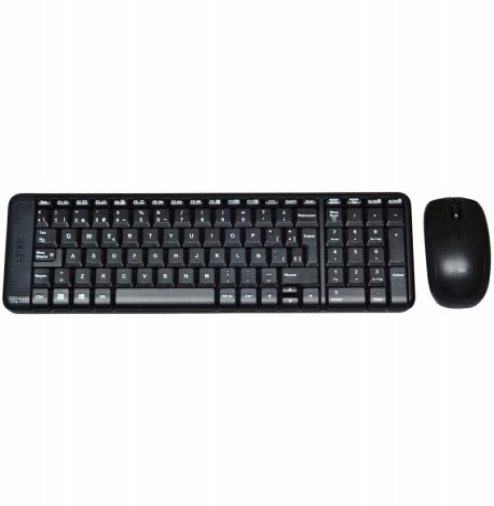 Teclado USB Logitech MK220 Com Mouse Sem Fio Espanhol