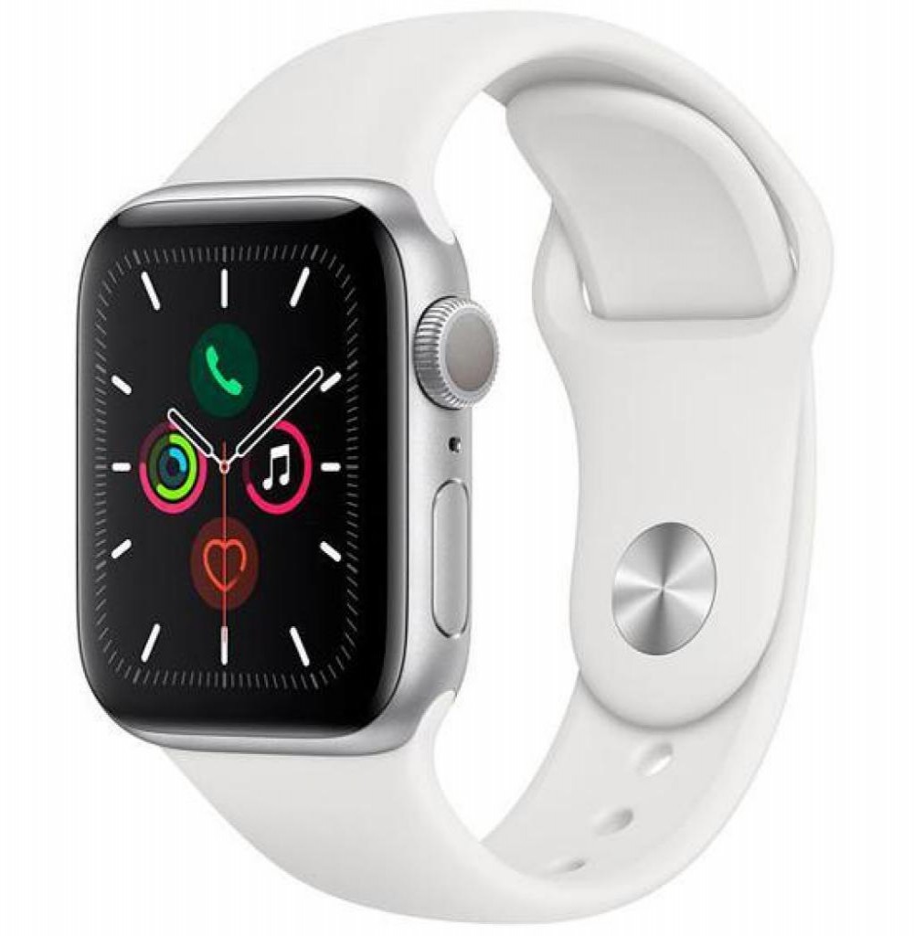 Relógio Apple S5 40MM GPS MWV62 Silver/Branco