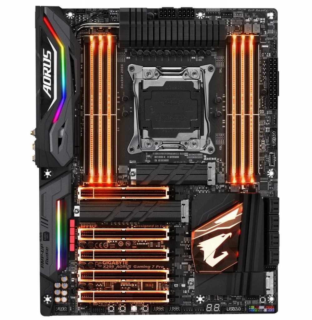 Placa Mãe Gigabyte X299 Aorus Gaming 7 M.2 Type C Usb3.0